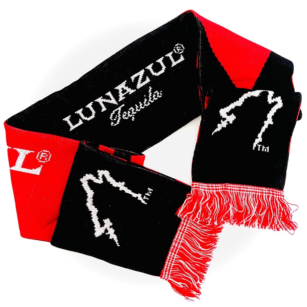 NEW!! Lunazul Tequila Black and Red Scarf
